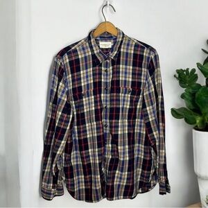 Denim & Supply RALPH LAUREN Plaid Button Up Collard Flannel Shirt